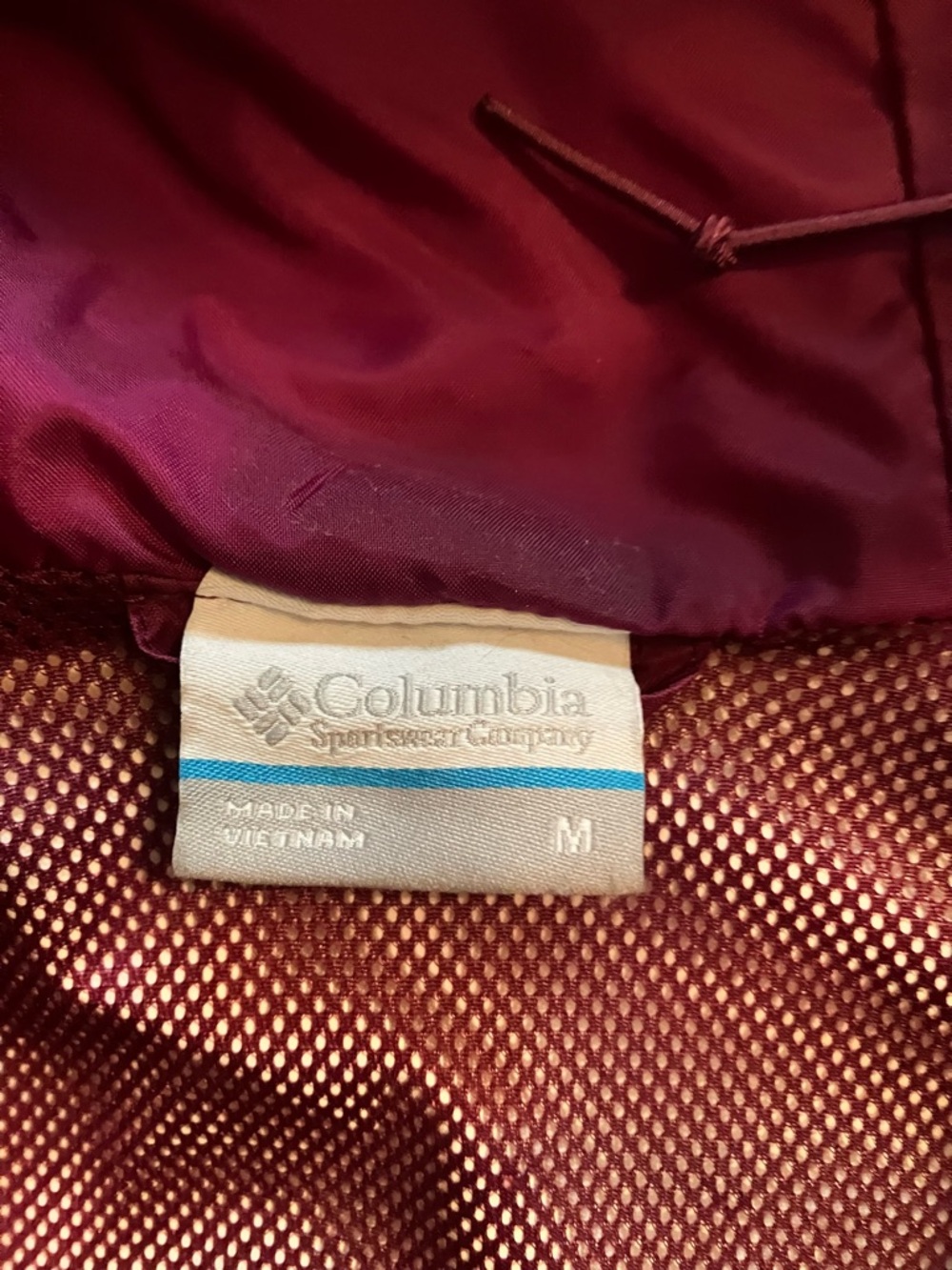 Columbia women’s burgundy plum waterproof rain jacket coat M SALE - Picture 3 of 9